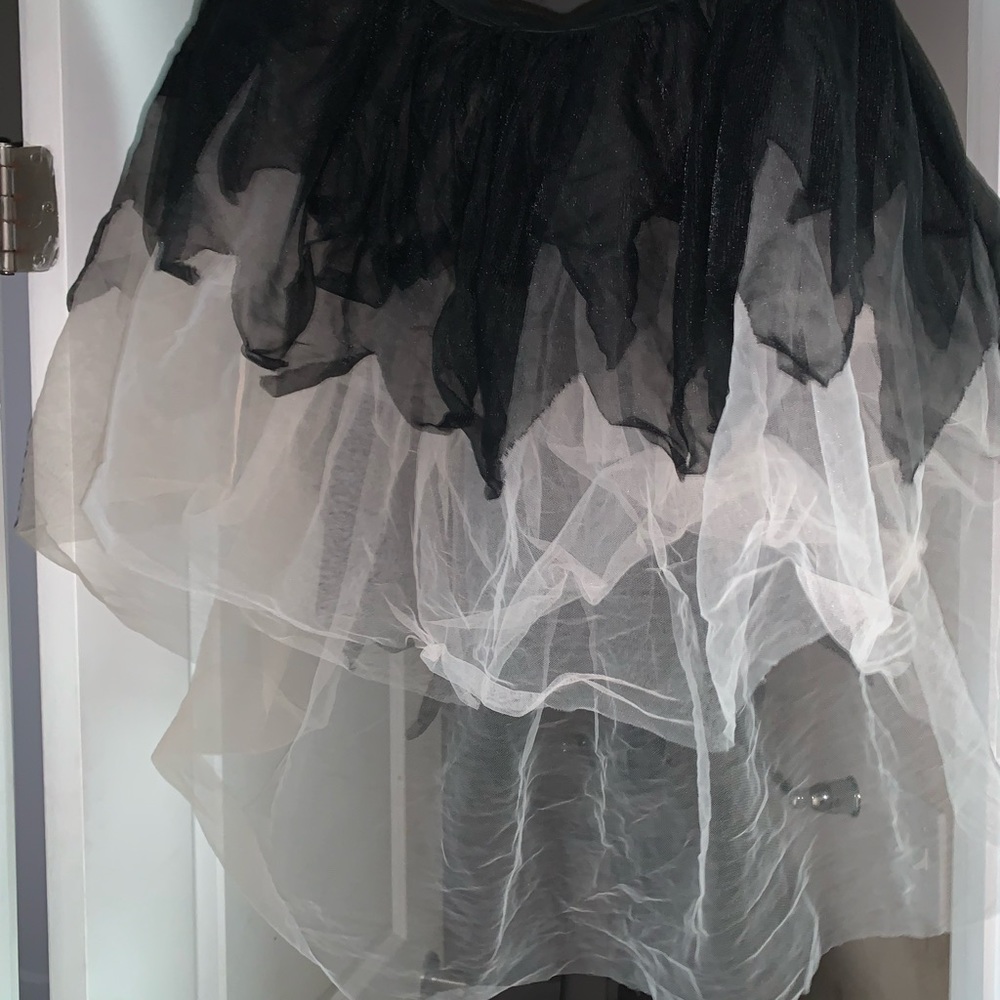 Black and rose colored tutu